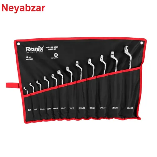 آچار 12 عددی دو سر رینگ کیفی RH-2305