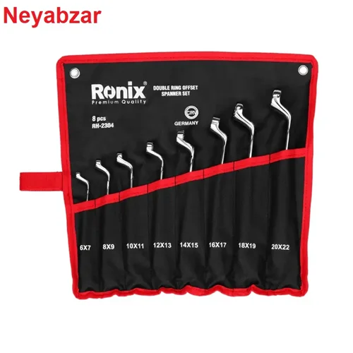 آچار سری 8 عددی دو سر رینگ کیفی RH-2304