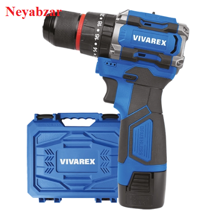 دریل شارژی ٢ باطری براشلس VR1610V-21BL ویوارکس
