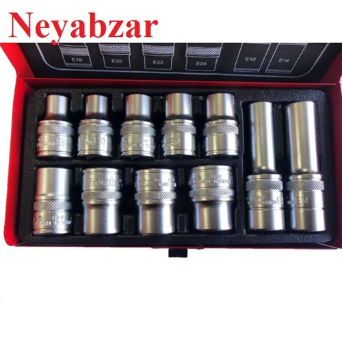 جعبه بکس 1/2 اینچی شش گوش 11 پارچه RH-2694 رونیکس
