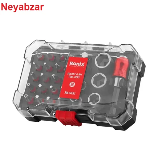 ست سری پیچ گوشتی و سری بکس 29عددیRH-5451 رونیکس