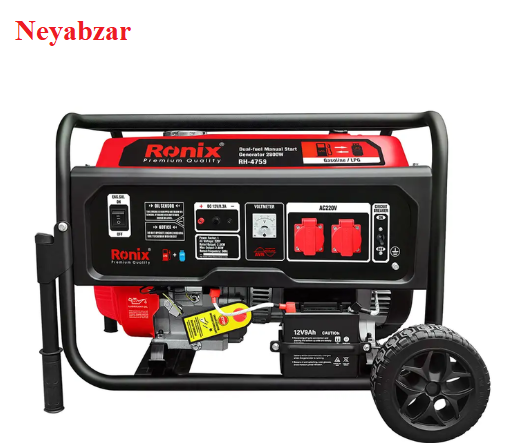 ژنراتور 7500وات دوگانه سوز هندلی RH-4759 رونیکس