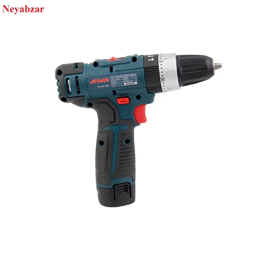 دریل پیچ گوشتی شارژی چکشی ۱۲ ولت مدل ۵۸۴۱ آروا